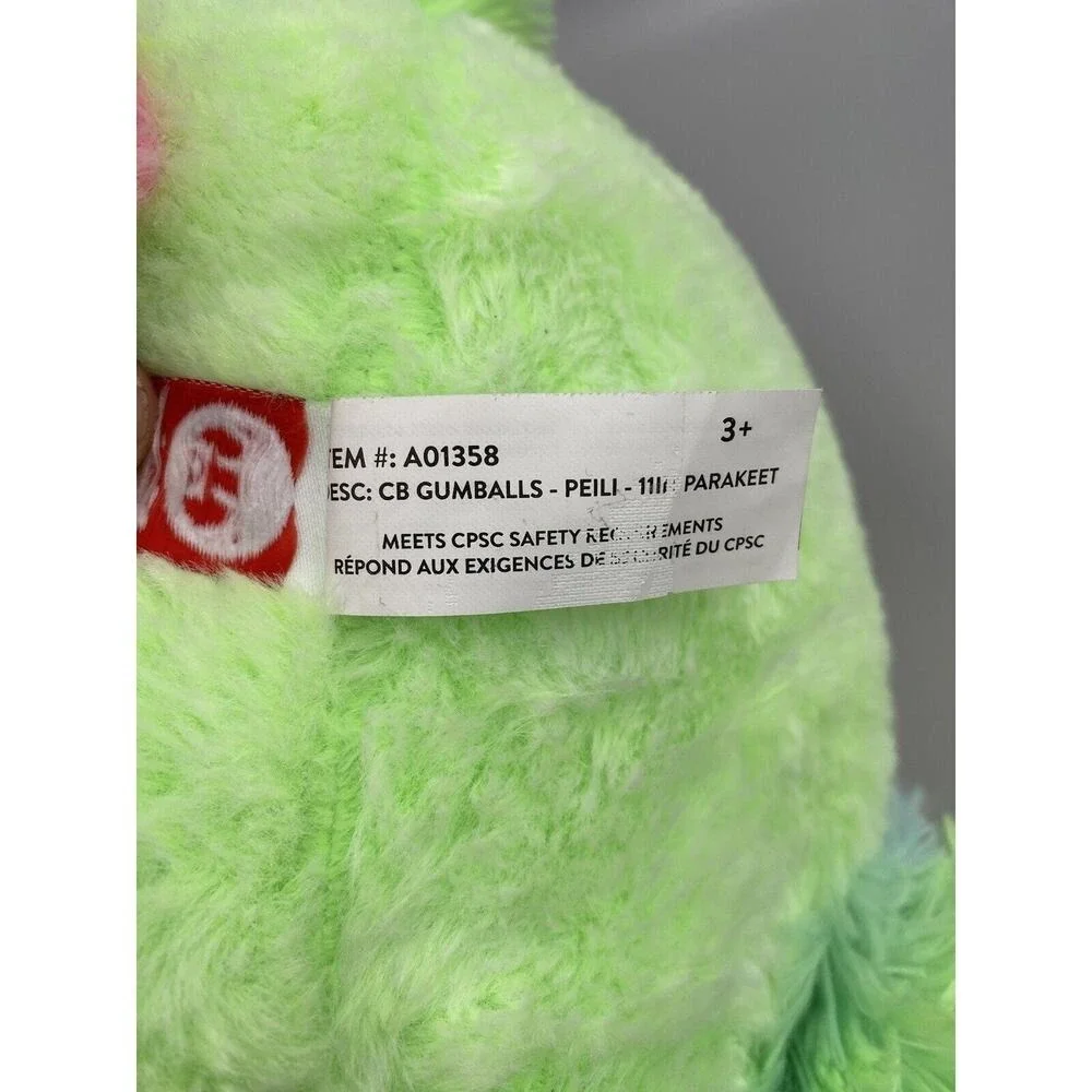 Fiesta Plush Pillow Gumballs Cutie Beans Peili Parakeet Stuffed Neon Sherbet